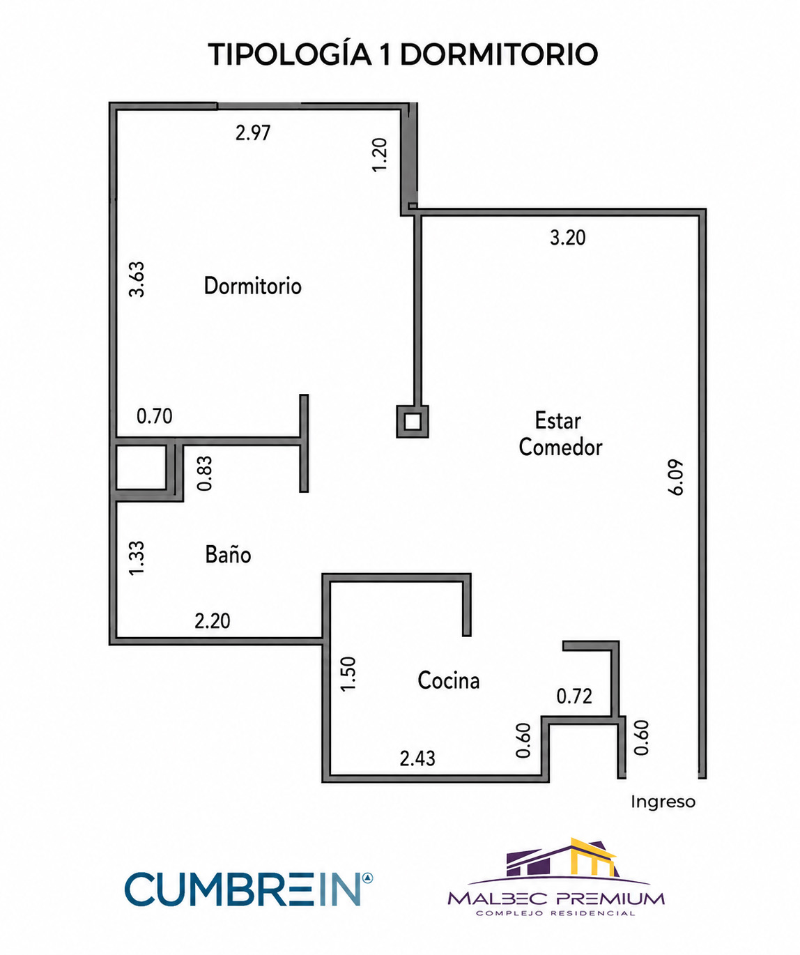 Tipología 1 Dormitorio